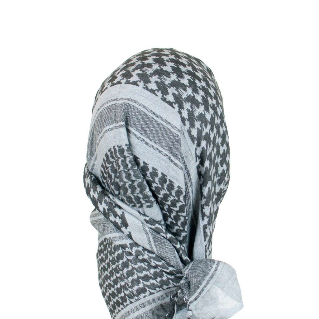 Grey Blue Shemagh