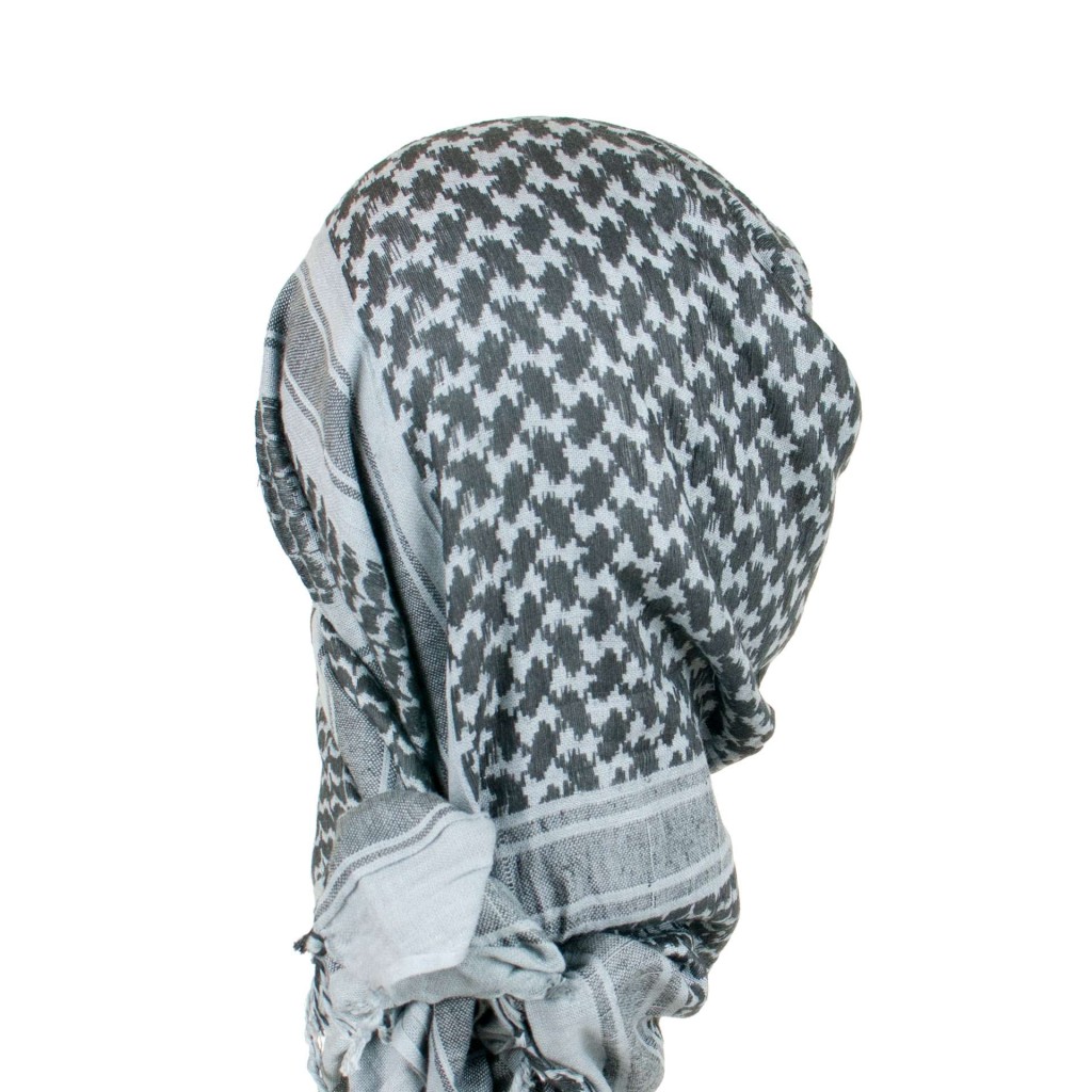 Grey Blue Shemagh