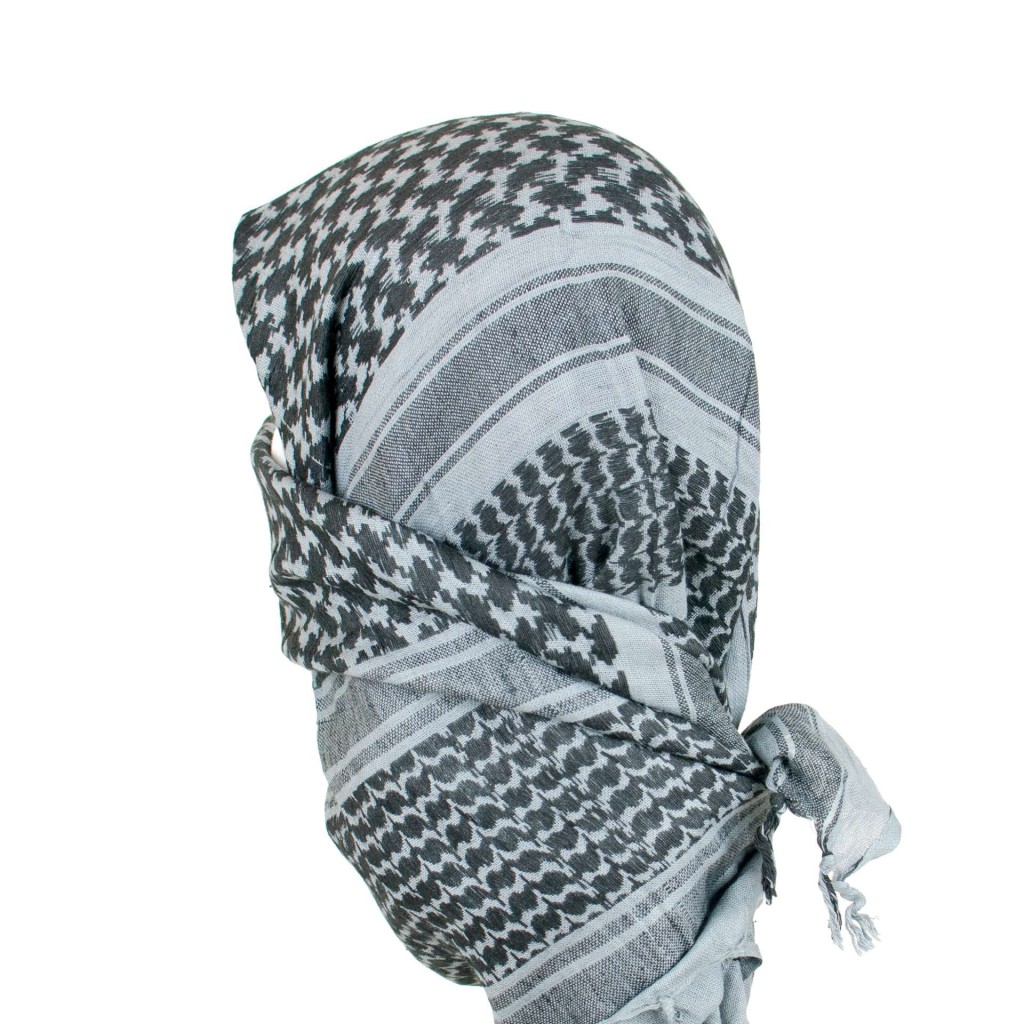 Grey Blue Shemagh