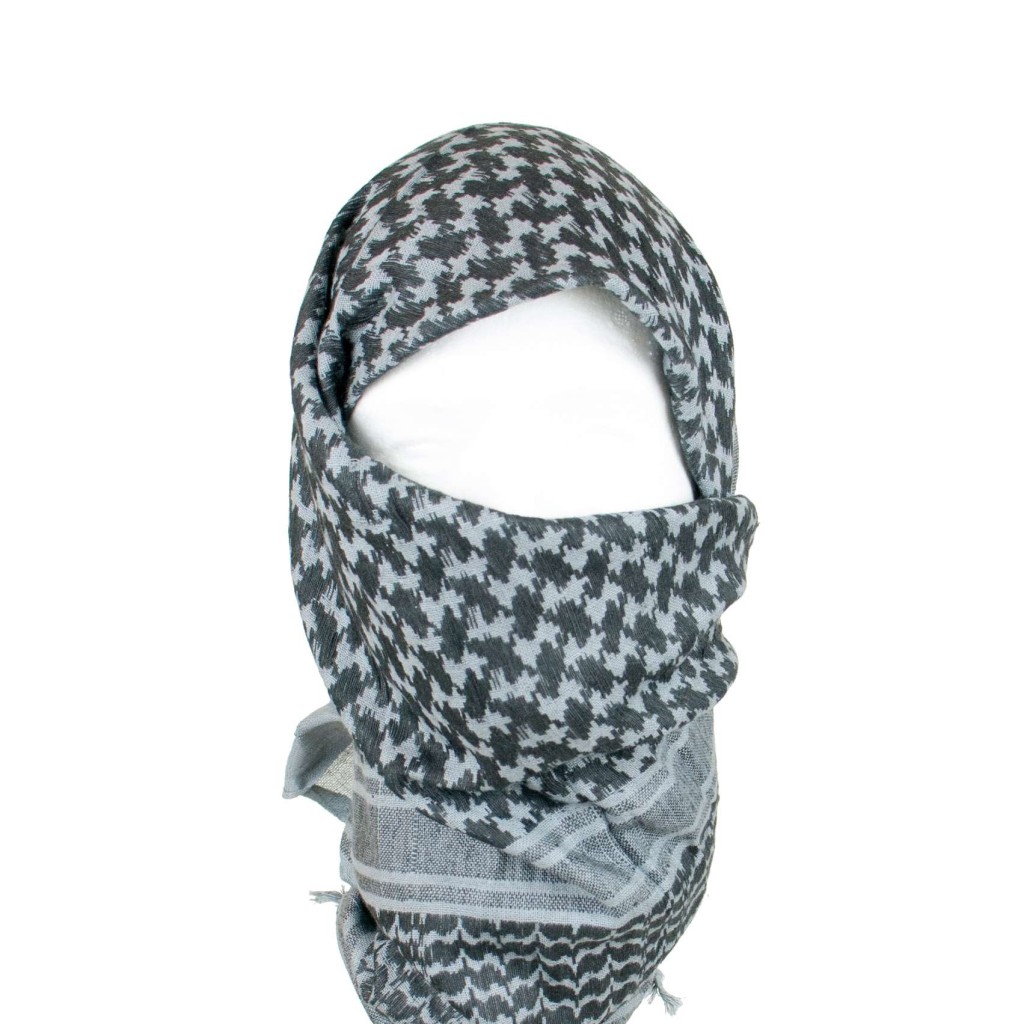 Grey Blue Shemagh
