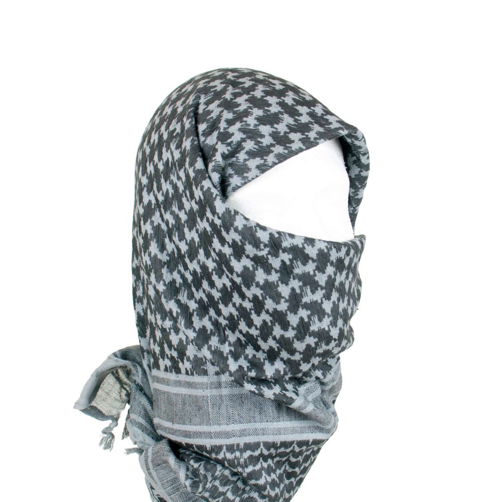 Grey Blue Shemagh