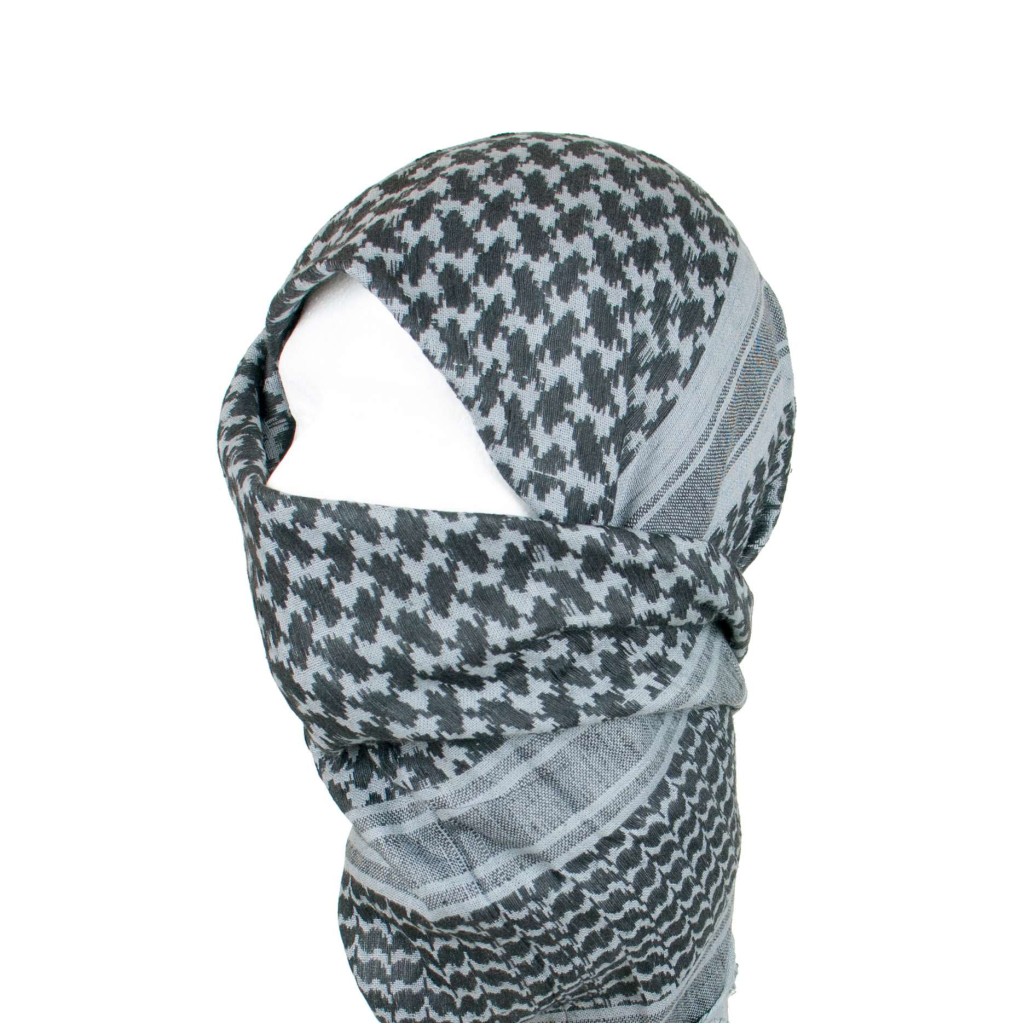 Grey Blue Shemagh