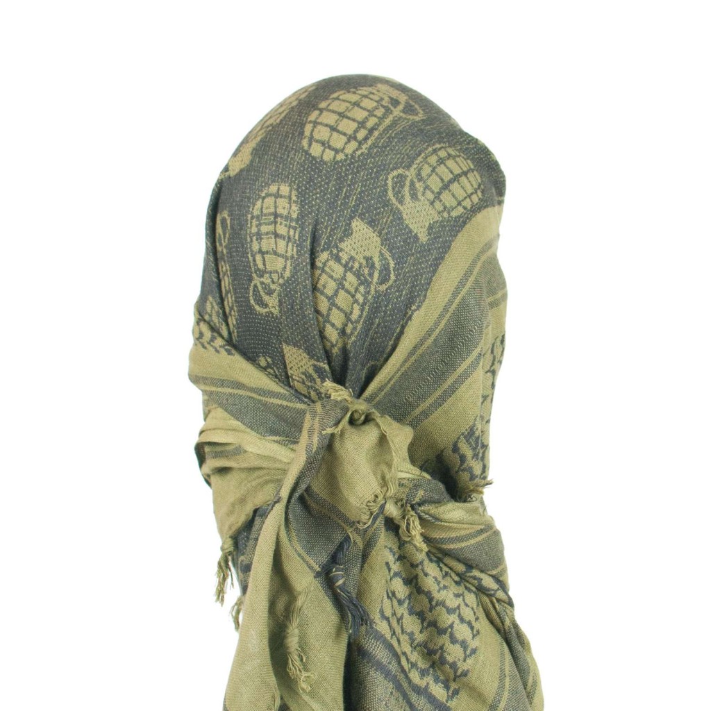 Olive Drab Grenade Shemagh