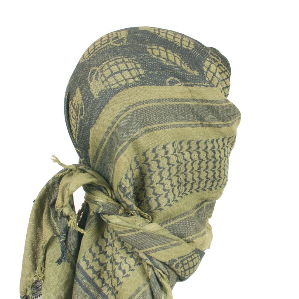 Olive Drab Grenade Shemagh