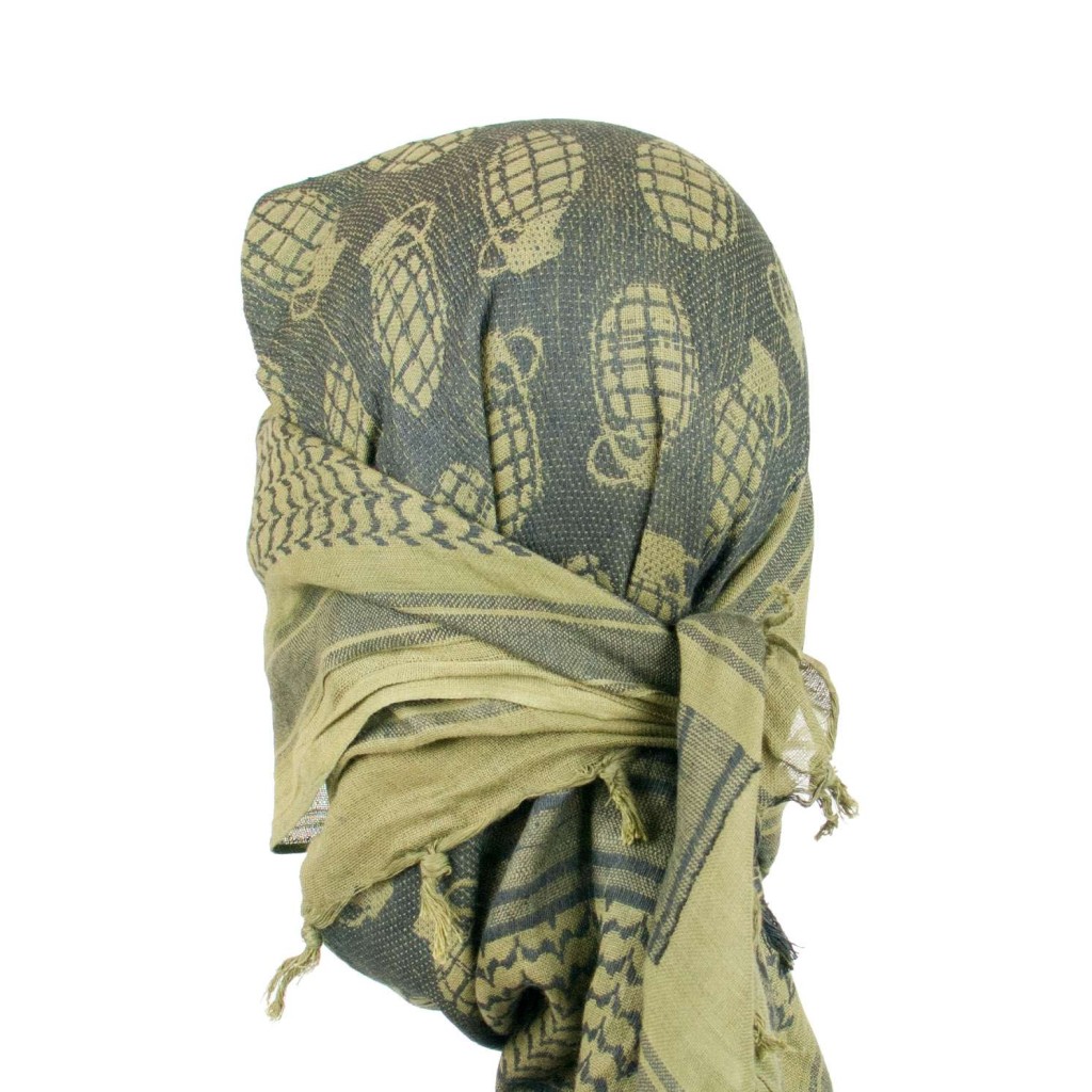 Olive Drab Grenade Shemagh