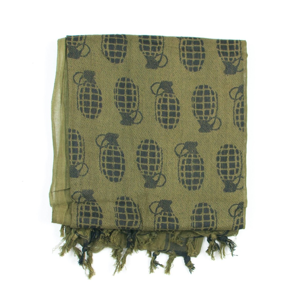 Olive Drab Grenade Shemagh