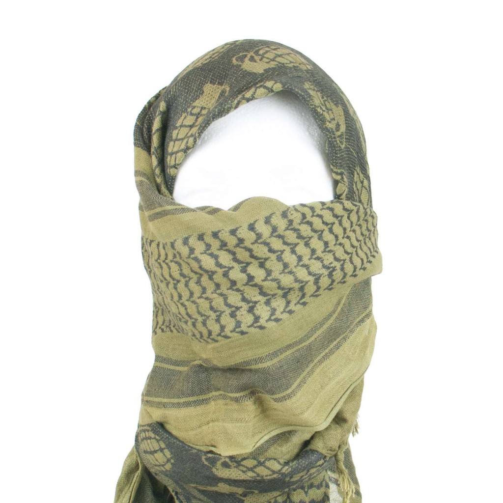 Olive Drab Grenade Shemagh