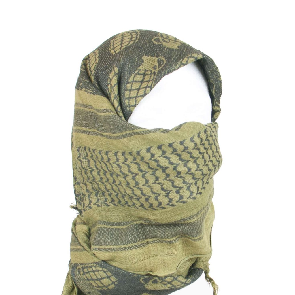 Olive Drab Grenade Shemagh