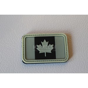 PVC Canadian Flag Velcro Patch (GLOW IN THE DARK)