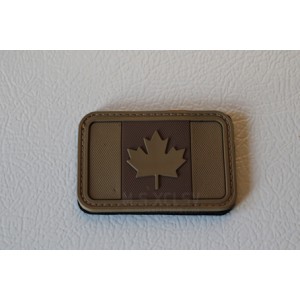 PVC Canadian Flag Velcro Patch (TAN)