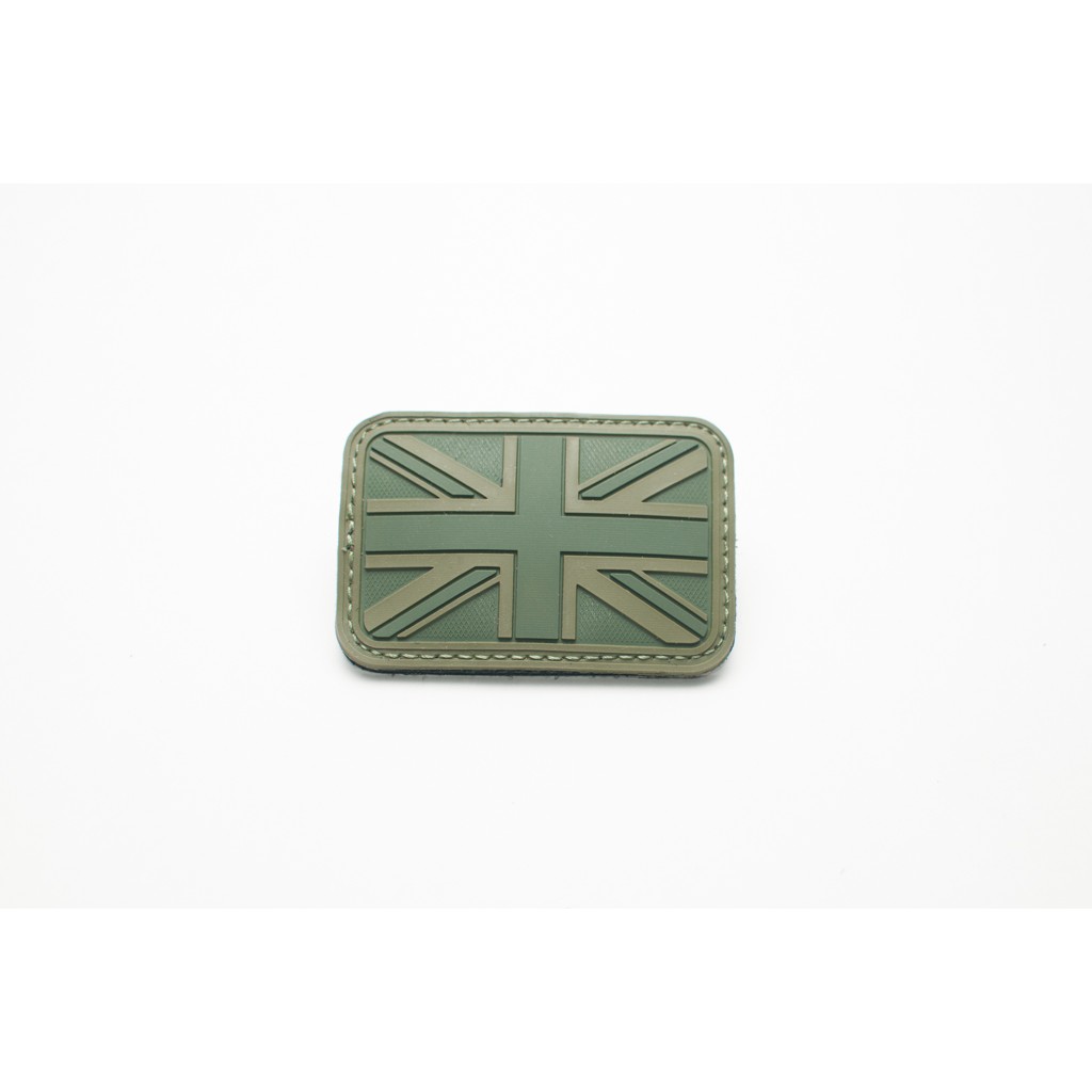 Olive Drab PVC British / UK Flag Velcro Patch