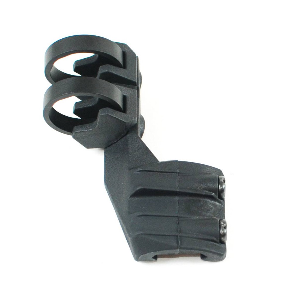 Black Angled Flashlight Mount